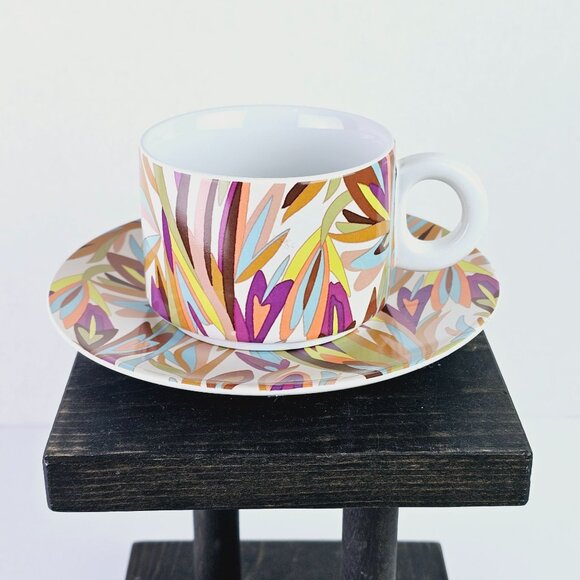 Missoni for Target 20th Anniversary Floral Stoneware Stacking Coffee Cup, RARE! - Picture 1 of 9